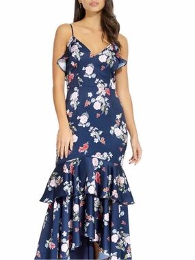 KEEPSAKE THE LABEL
Navy Floral-Print For Me Gown